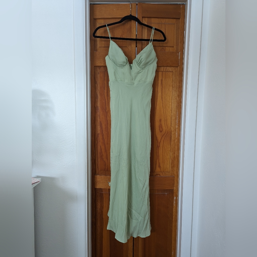 Petal and Pup Sage Tino Dress